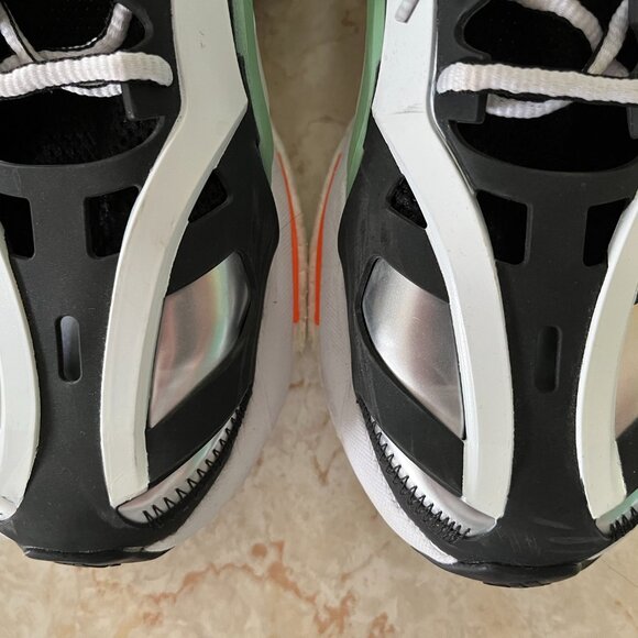 Stella McCartney Sz 8 Womens Solarglide Collab Sneakers Black Silver Green - Picture 15 of 15